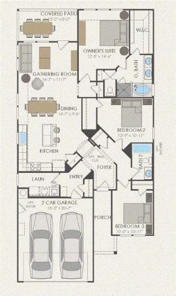 Pulte Homes, Barrett floor plan