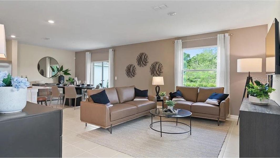 Furnished interior view inside a new home in Hunt Club Groves, Lake Wales (Image 6).
