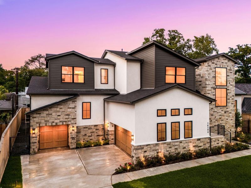 Front exterior of a new home in , Houston, TX, highlighting curb appeal (Image 22).