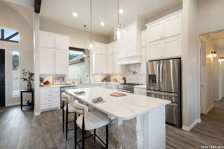 Furnished interior view inside a new home in , New Braunfels (Image 8).
