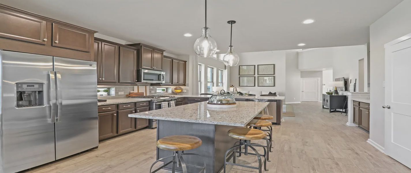 Representative furnished interior of a home built from the Durham by Chesmar Homes in The Woodlands Hills, Willis (Image 7).