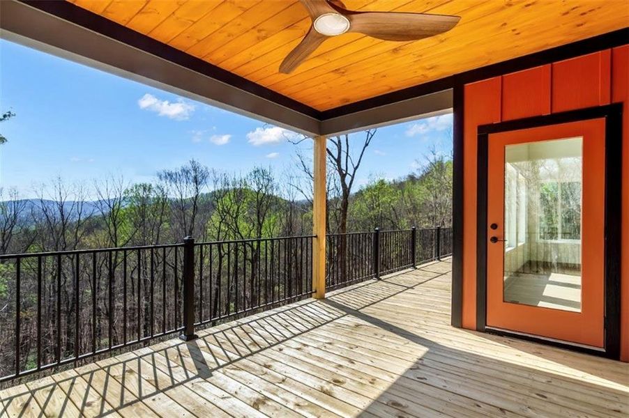 Exterior details and patio area of a home in , Ellijay (Image 3).