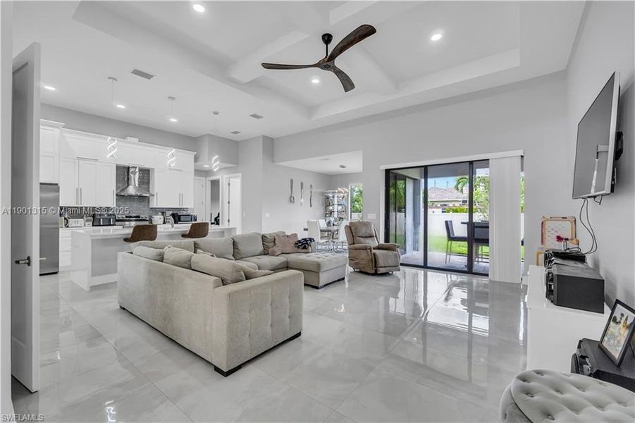 Furnished interior view inside a new home in , Cape Coral (Image 12). Furnished interior view inside a new home in , Cape Coral (Image 12).
