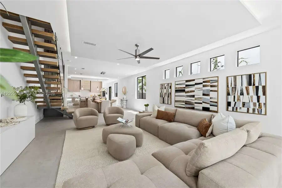 Furnished interior view inside a new home in , Fort Lauderdale (Image 76).