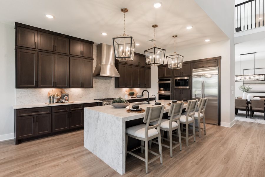 Representative furnished interior of a home built from the Camden by Tri Pointe Homes in Bridgeland, Cypress (Image 10).