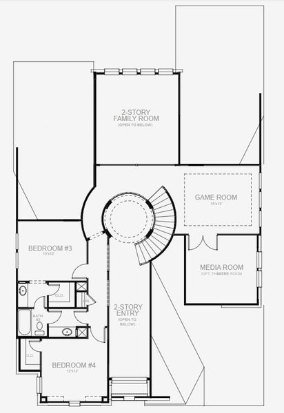 Image 4 representing the 3299W by Perry Homes in Parkside On The River West 60', Georgetown, TX. Image 4 representing the 3299W by Perry Homes in Parkside On The River West 60', Georgetown, TX.