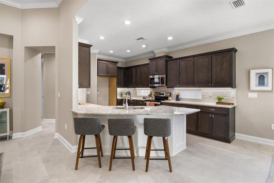 Furnished interior view inside a new home in Lake James, Lakeland (Image 41).