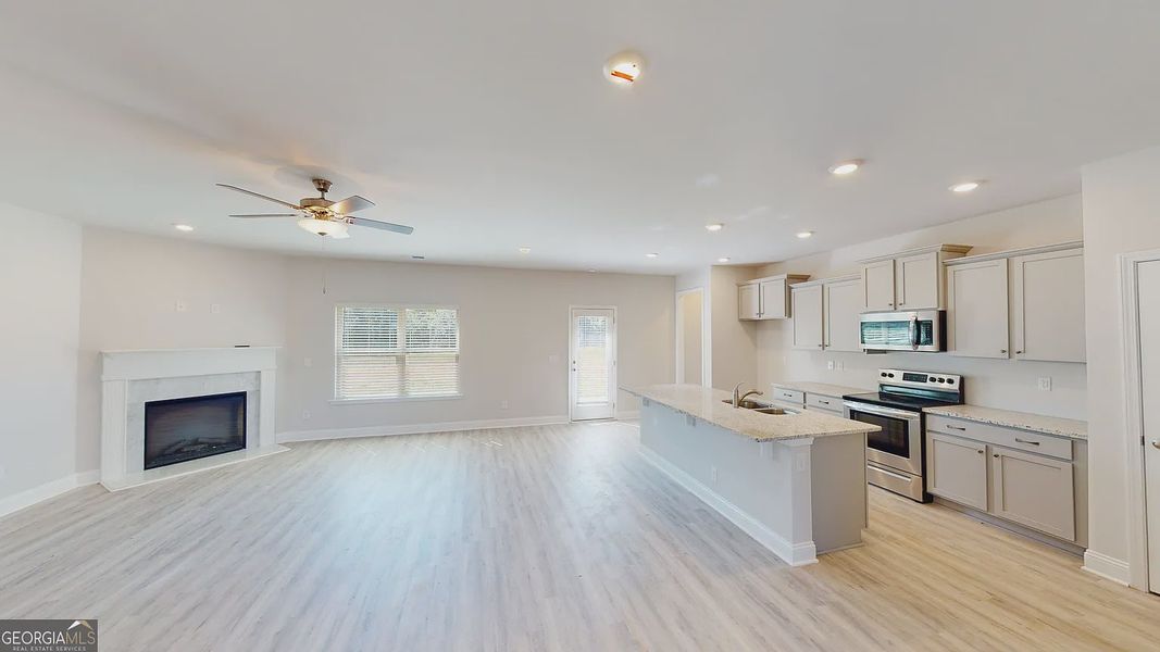 Furnished interior view inside a new home in Holliday Pass, Griffin (Image 8).