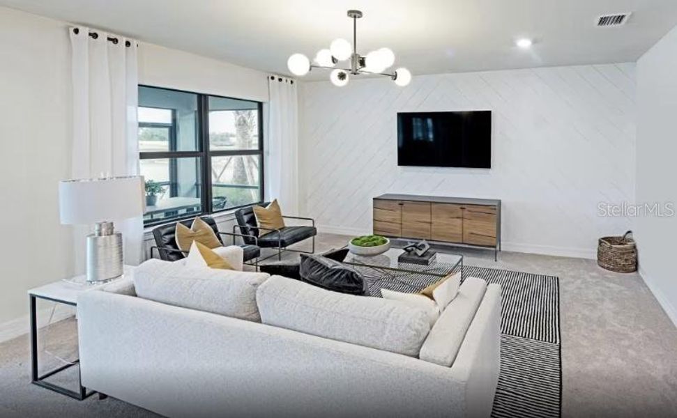 Furnished interior view inside a new home in Lakespur Wellen Park, Venice (Image 8).