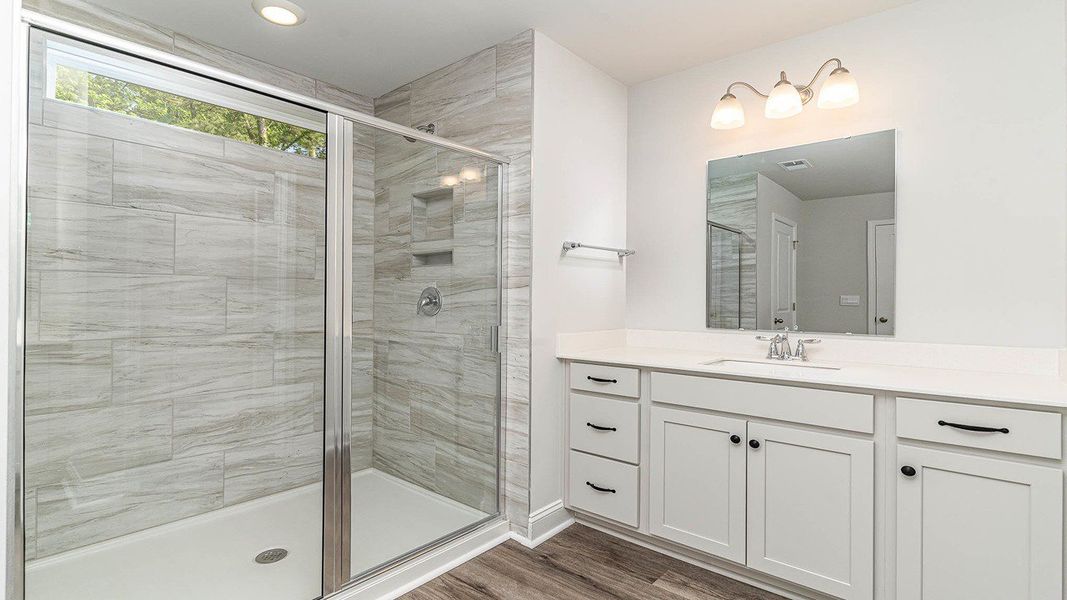 Furnished interior view inside a new home in Auberon Woods, Conway (Image 8).