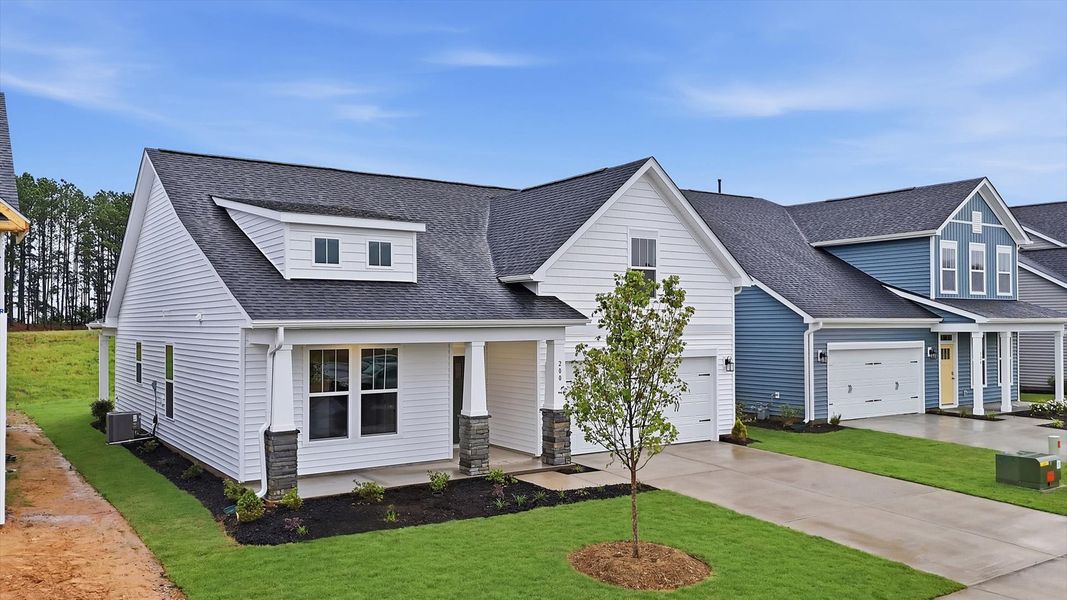 Front exterior of a new home in Foxbank, Gray Court, SC, highlighting curb appeal (Image 20).
