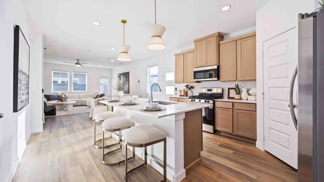 Furnished interior view inside a new home in Wheatley Oaks, Houston (Image 3).