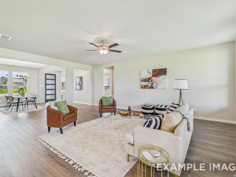 Furnished interior view inside a new home in Potranco Oaks, Castroville (Image 9). Furnished interior view inside a new home in Potranco Oaks, Castroville (Image 9).