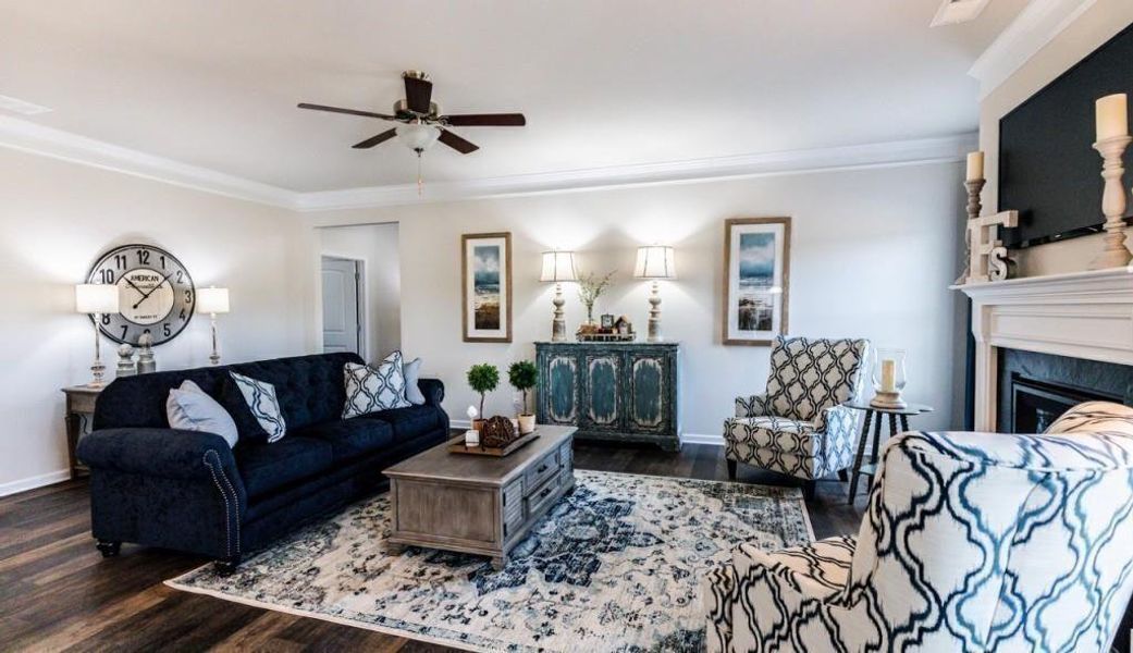 Furnished interior view inside a new home in Saddle Ridge, Calhoun (Image 3).