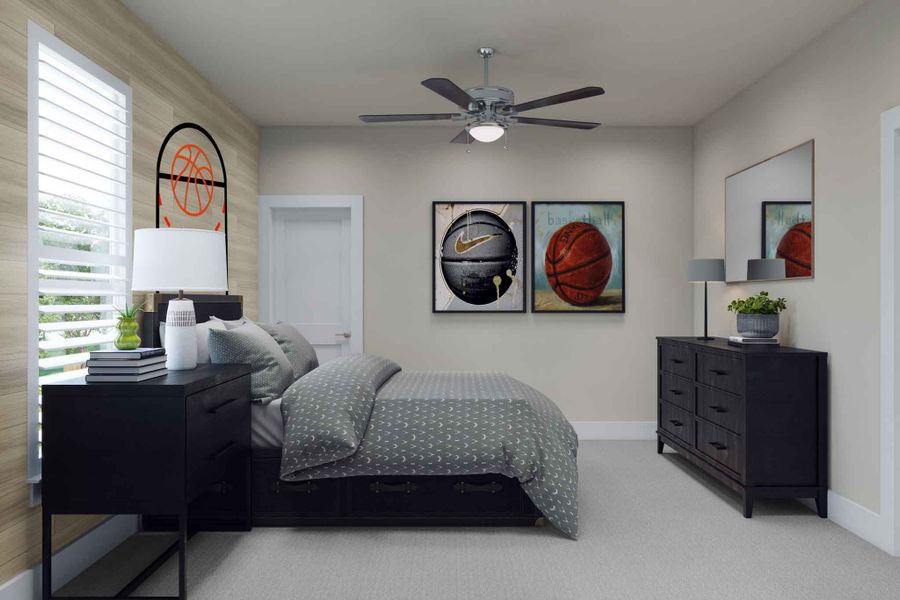 Representative furnished interior of a home built from the Marsala by Tri Pointe Homes in Legacy Grove, Montgomery (Image 19).
