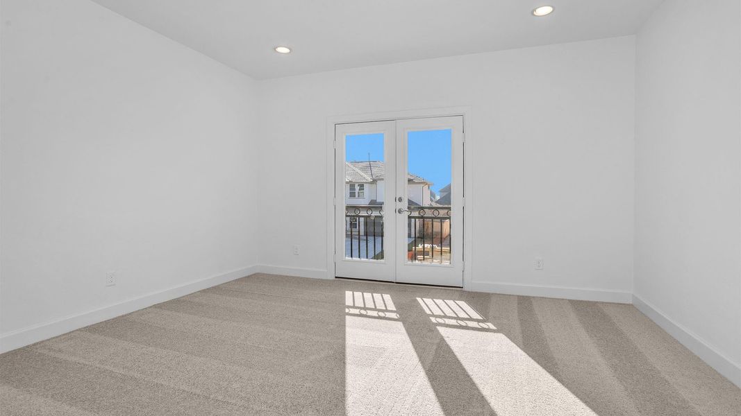 Spacious, unfurnished interior of a new home in Bridgeland 80', Cypress (Image 9). Spacious, unfurnished interior of a new home in Bridgeland 80', Cypress (Image 9).