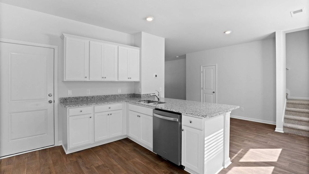 Representative furnished interior of a home built from the BRANDON by D.R. Horton in Rivers Reach, Yemassee (Image 6).