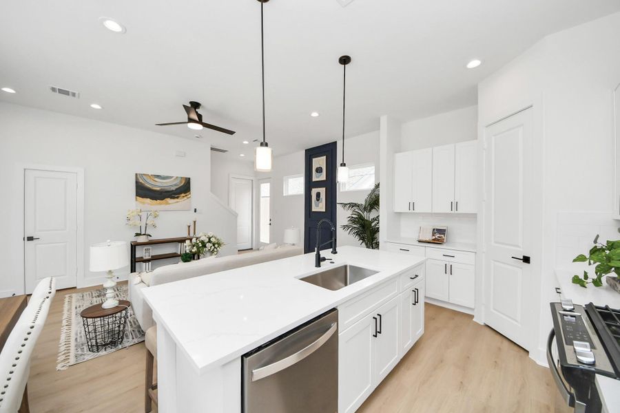 Furnished interior view inside a new home in , Houston (Image 23). Furnished interior view inside a new home in , Houston (Image 23).