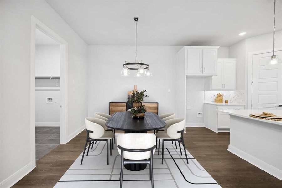 Furnished interior view inside a new home in The Retreat at Harvest, Argyle (Image 15). Furnished interior view inside a new home in The Retreat at Harvest, Argyle (Image 15).