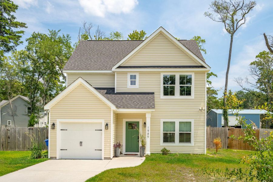 Front exterior of a new home in , Johns Island, SC, highlighting curb appeal (Image 22). Front exterior of a new home in , Johns Island, SC, highlighting curb appeal (Image 22).