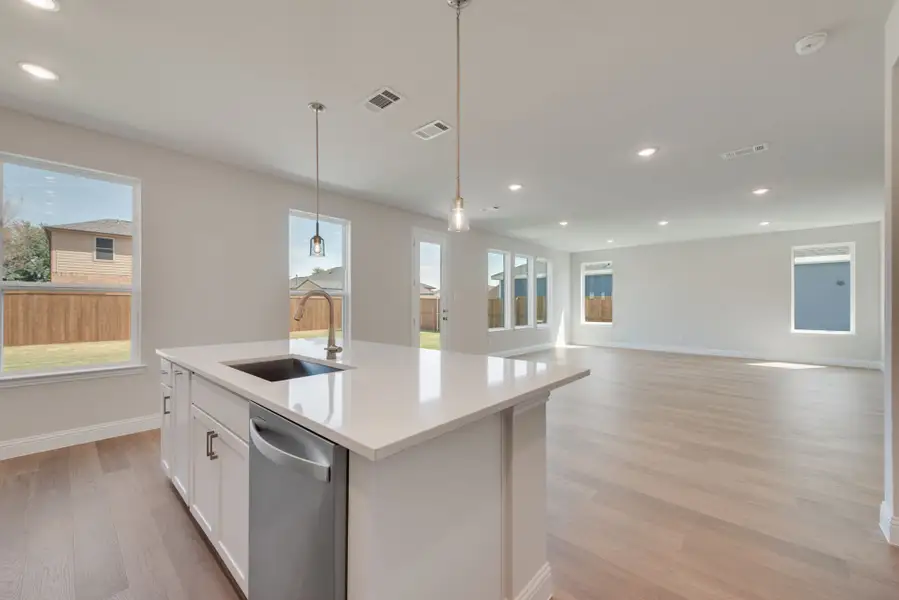 Furnished interior view inside a new home in Creekside of Crowley, Crowley (Image 7).