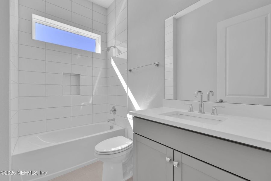 Furnished interior view inside a new home in Crosswinds at Nocatee, Nocatee (Image 9).