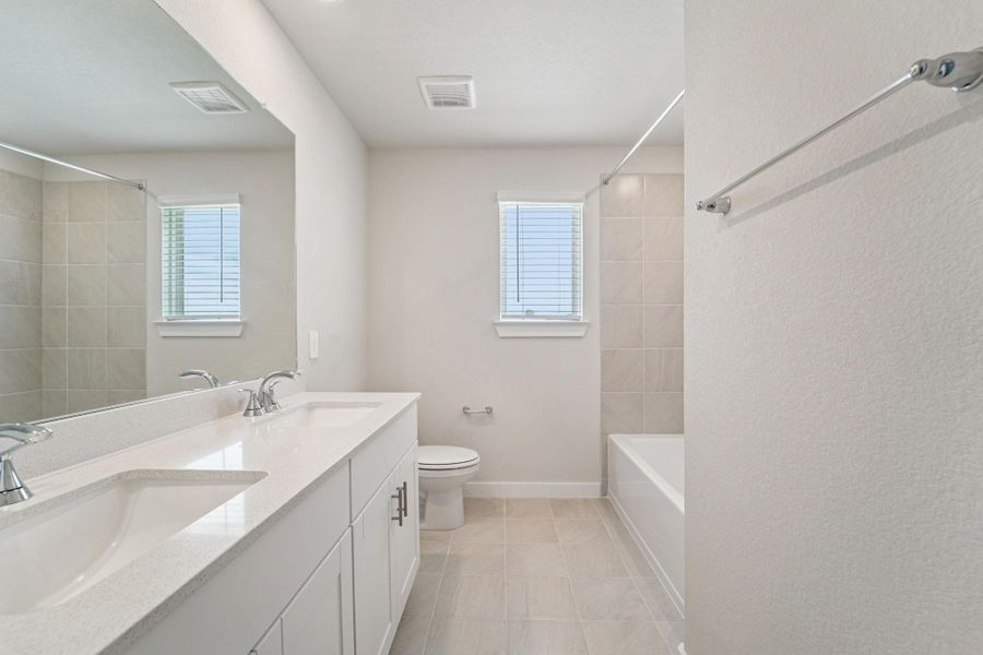 Furnished interior view inside a new home in Landing Meadows - Traditional Series, New Caney (Image 5). Furnished interior view inside a new home in Landing Meadows - Traditional Series, New Caney (Image 5).