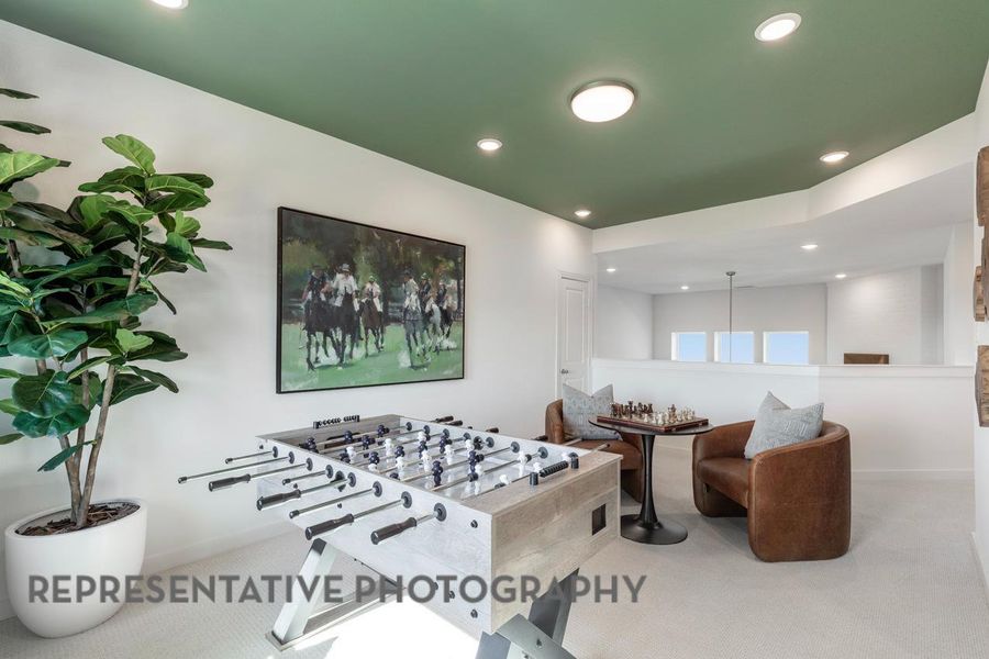 Furnished interior view inside a new home in Wolf Ranch, Georgetown (Image 20).