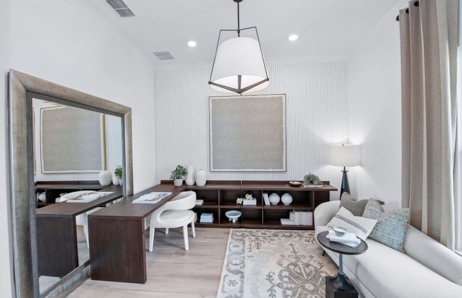 Furnished interior view inside a new home in Del Webb Stone Creek, Ocala (Image 9). Furnished interior view inside a new home in Del Webb Stone Creek, Ocala (Image 9).