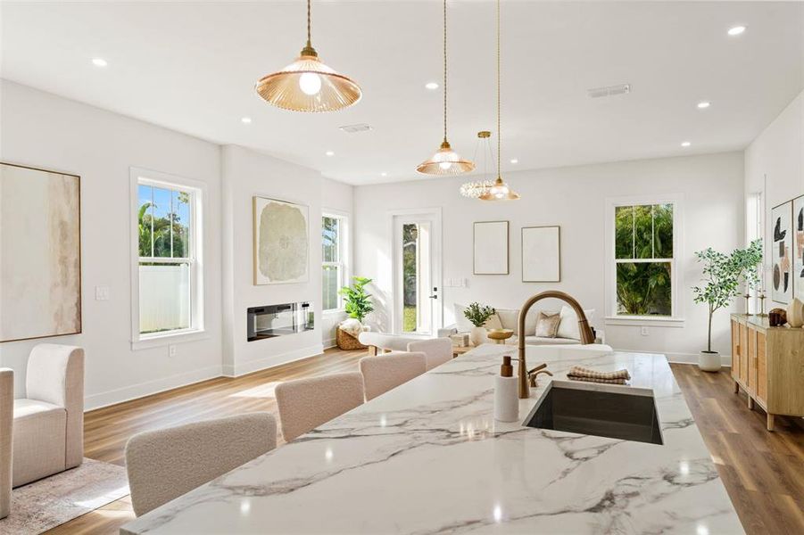 Furnished interior view inside a new home in , Seminole (Image 7).