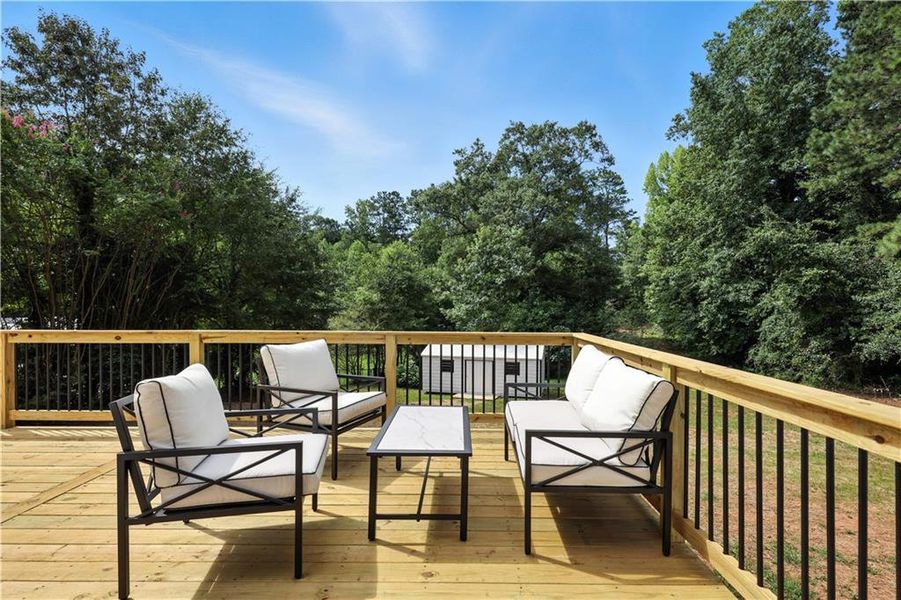 Exterior details and patio area of a home in , Woodstock (Image 25).