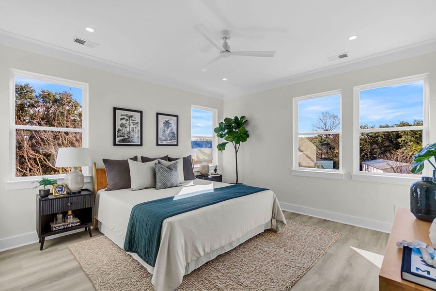 Furnished interior view inside a new home in , Charleston (Image 13).