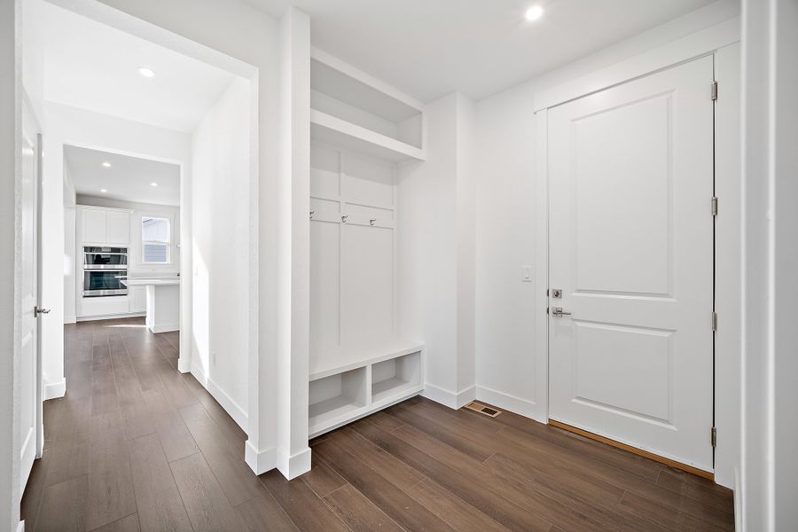 Representative unfurnished interior of a home built from the Qwynn by Lokal Homes in Jackson Creek, Monument (Image 9).
