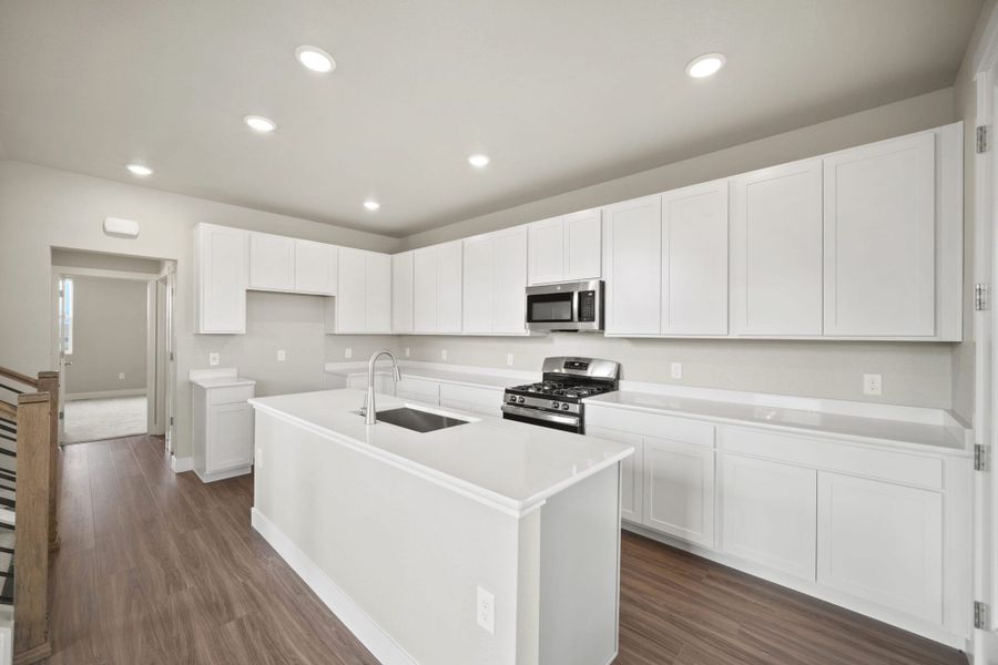 Furnished interior view inside a new home in Pony Park, Colorado Springs (Image 6). Furnished interior view inside a new home in Pony Park, Colorado Springs (Image 6).