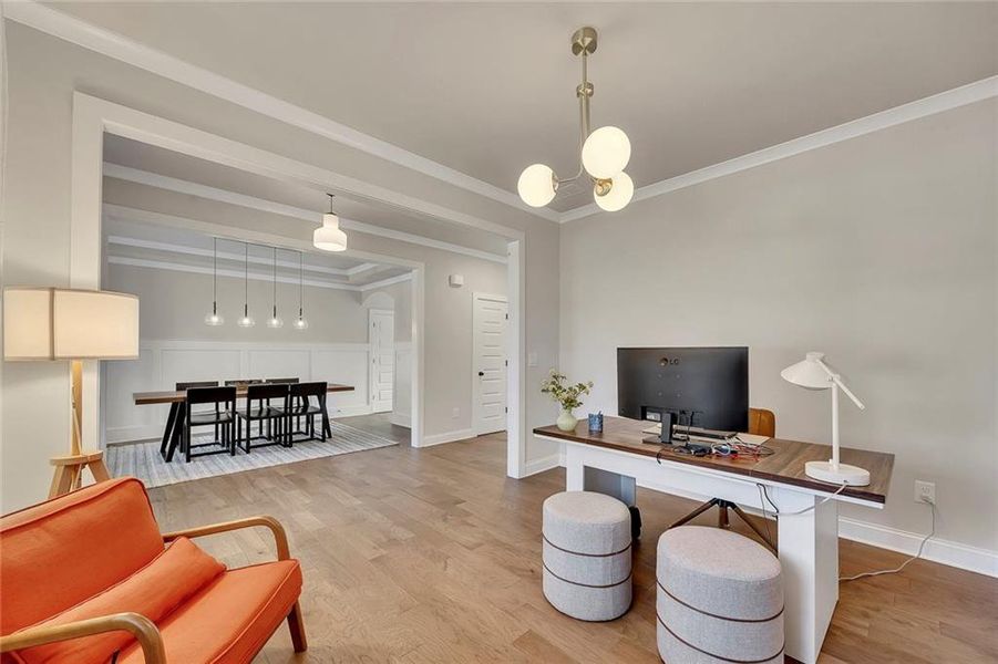 Furnished interior view inside a new home in , Marietta (Image 9).