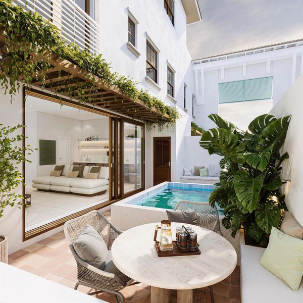 Furnished interior view inside a new home in , Delray Beach (Image 4). Furnished interior view inside a new home in , Delray Beach (Image 4).