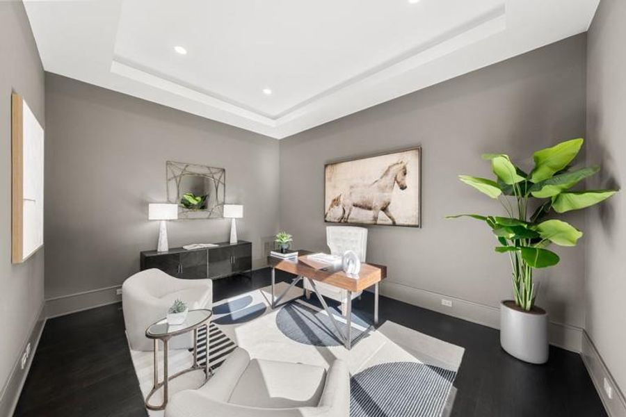 Furnished interior view inside a new home in , Sandy Springs (Image 51).