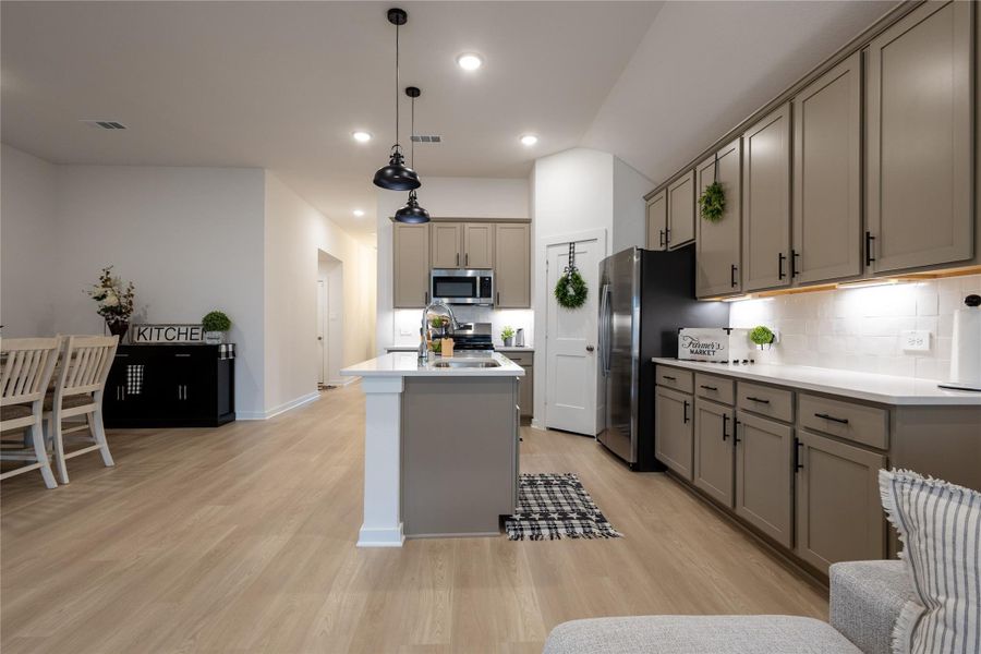 Furnished interior view inside a new home in Pinewood at Grand Texas, New Caney (Image 14).