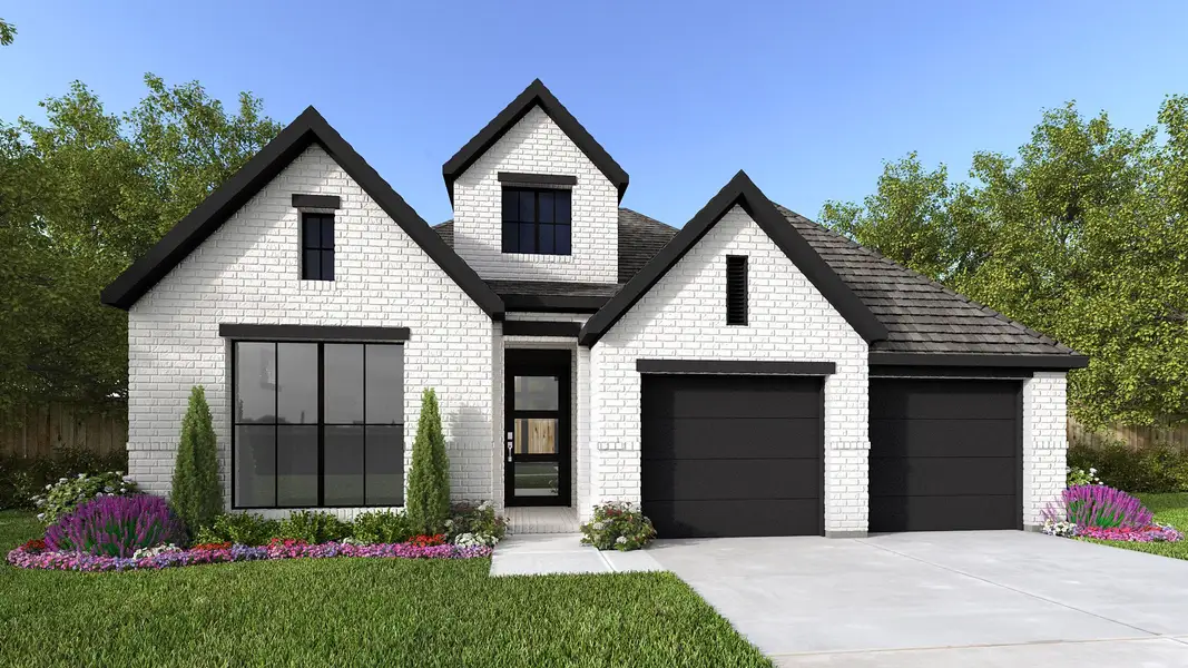 Representative exterior photo of a completed home built from the 2548W by Perry Homes in Kallison Ranch, San Antonio, TX (Image 2). Representative exterior photo of a completed home built from the 2548W by Perry Homes in Kallison Ranch, San Antonio, TX (Image 2).