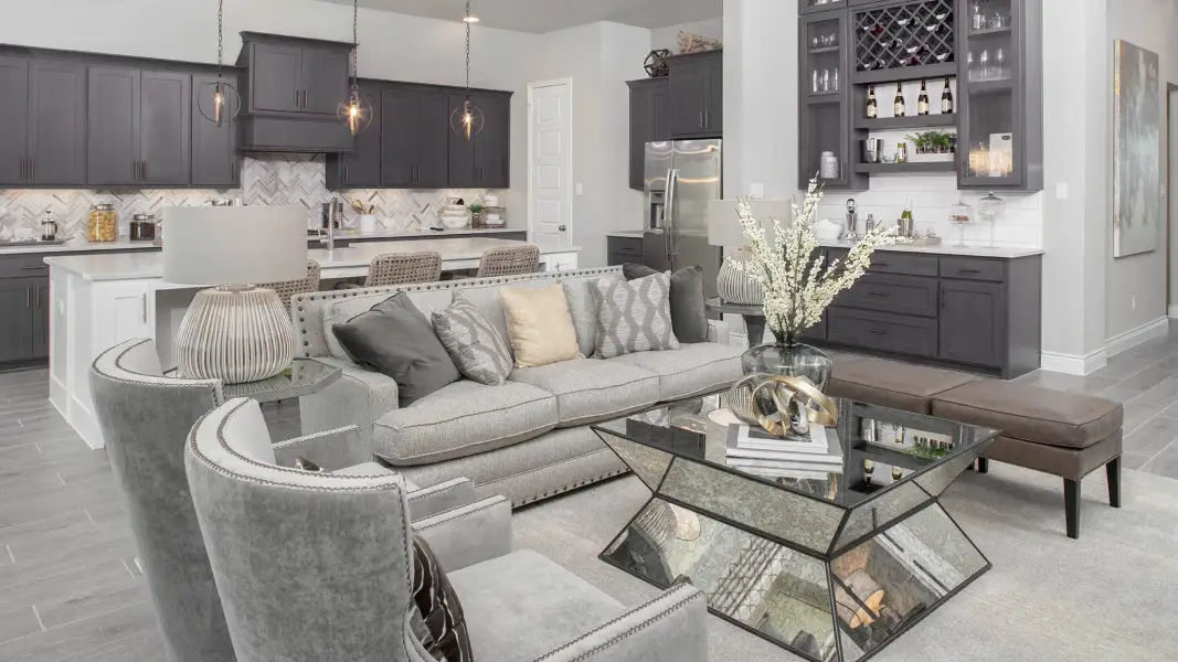 Representative furnished interior of a home built from the 2916W by Perry Homes in Veramendi, New Braunfels (Image 12).