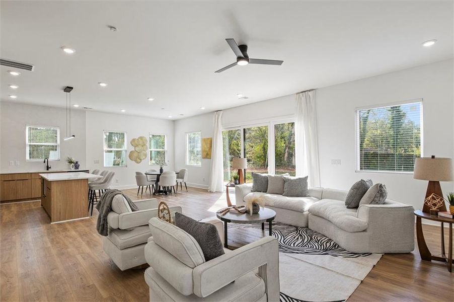 Furnished interior view inside a new home in , Atlanta (Image 29). Furnished interior view inside a new home in , Atlanta (Image 29).