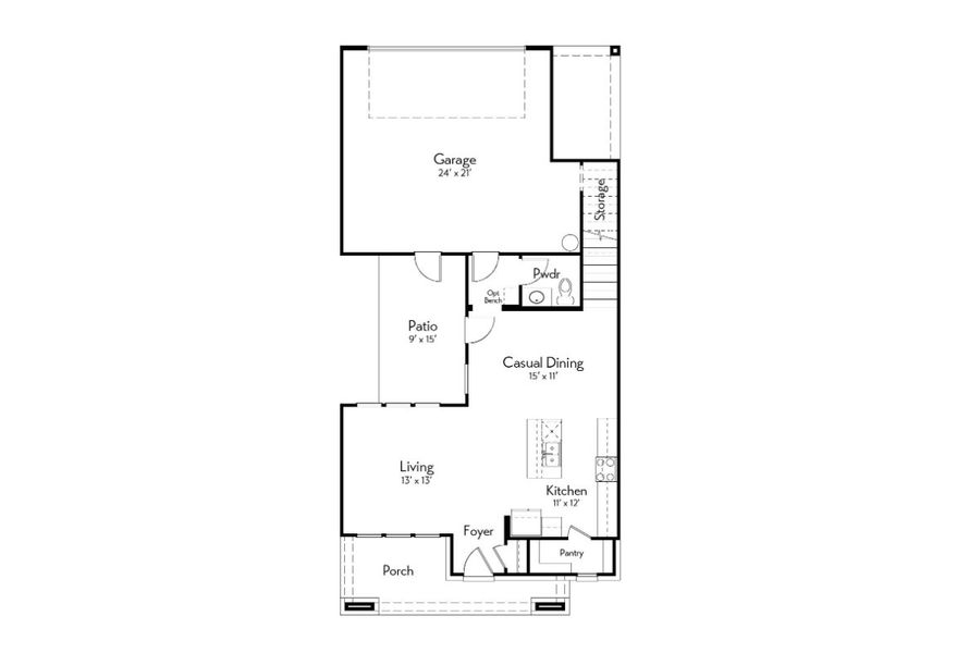 2D floor plan layout of this home in Indigo, Richmond, TX (Image 3).