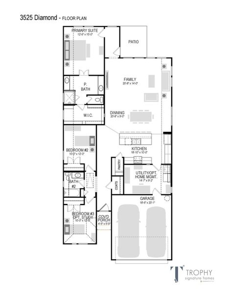 2D floor plan layout of this home in Prairie Winds, Hutto, TX (Image 4). 2D floor plan layout of this home in Prairie Winds, Hutto, TX (Image 4).
