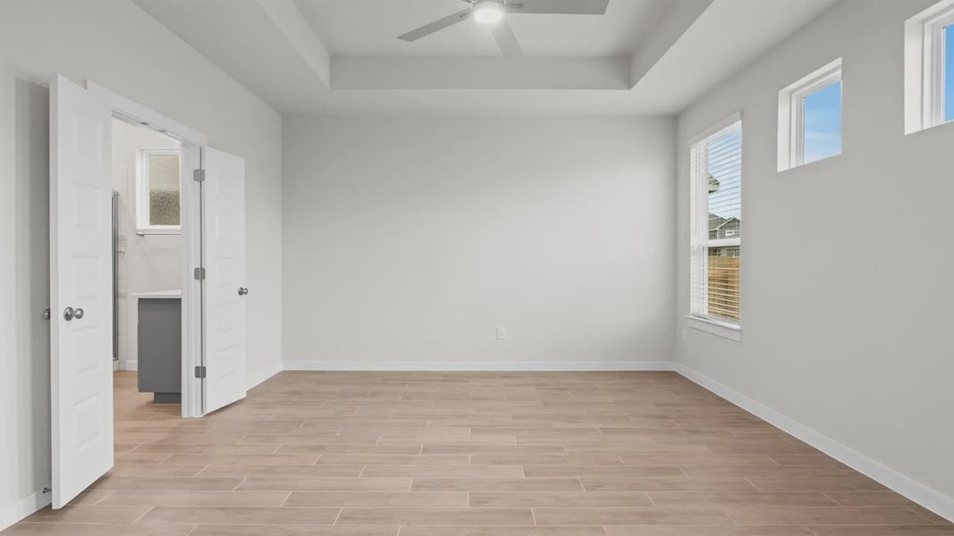 Representative unfurnished interior of a home built from the Dayton by Chesmar Homes in Lariat, Liberty Hill (Image 15).
