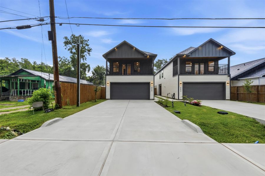 Front exterior of a new home in , Houston, TX, highlighting curb appeal (Image 28). Front exterior of a new home in , Houston, TX, highlighting curb appeal (Image 28).