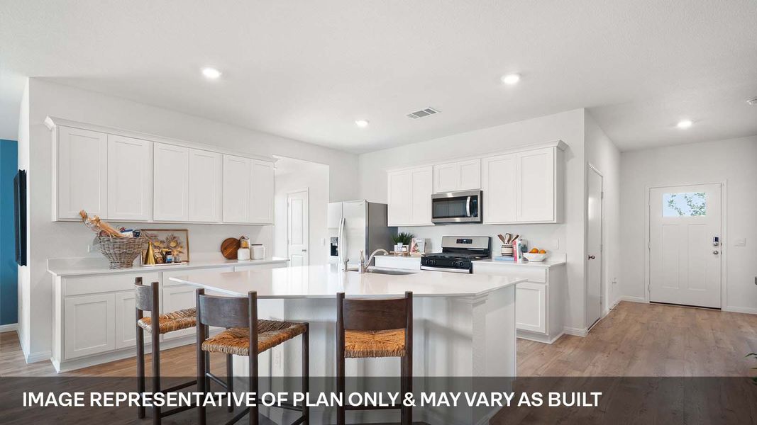 Furnished interior view inside a new home in Monarch Ranch, Manor (Image 12).