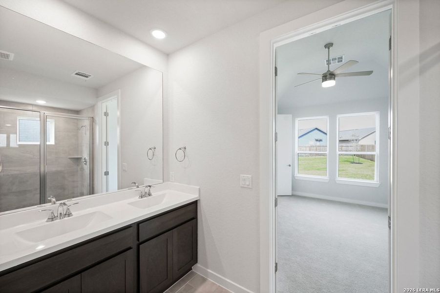 Furnished interior view inside a new home in VIDA, San Antonio (Image 10).