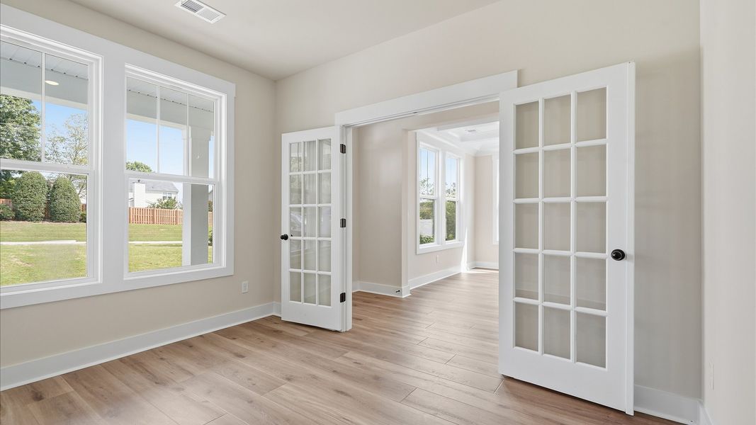 Furnished interior view inside a new home in Pelham Crossing Single Family Homes, Greer (Image 23).