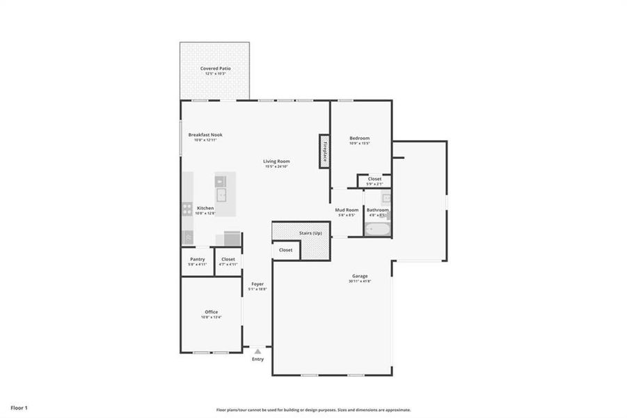 2D floor plan layout of this home in River Pointe, Monroe, GA (Image 6).
