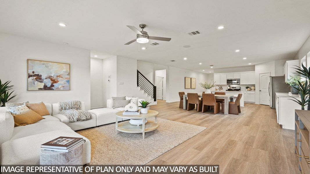 Furnished interior view inside a new home in Porters Mill, New Caney (Image 9).
